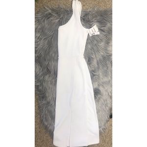 White Scoop Tank Dress